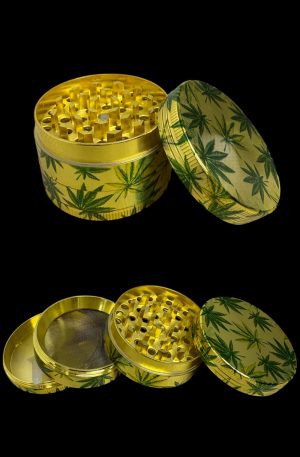 GRINDER METAL OR ET FEUILLES